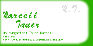 marcell tauer business card